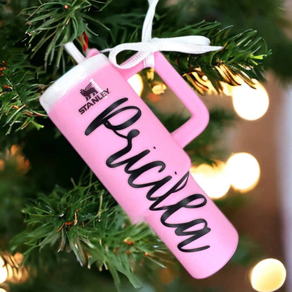 Cheers to the Season: Personalized Mini Tumbler Ornaments for the Perfect Gift